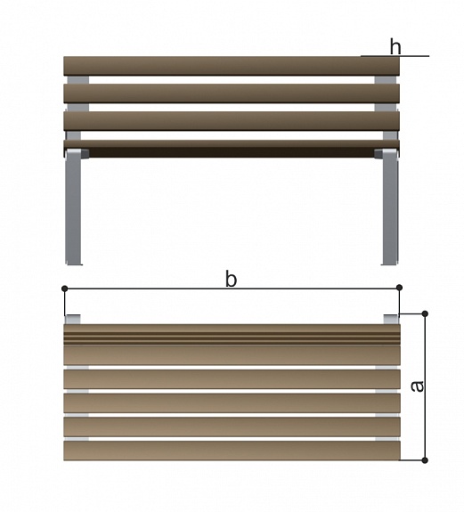 Брус для скамейки уличной