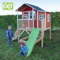 Игровой дом с горкой 550 крaсный, фото 1