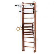 Спортивный комплекс детский Карусель 2Д.03.03 к стене + тренажер для осанки №2 Орех