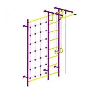 Детская шведская стенка Пионер С3С пурпурно/жёлтый, фото 1