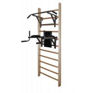 Шведская стенка СБ с турником и брусьями-пресс, фото 1