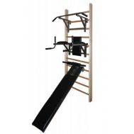 Шведская стенка СБ с турником, брусьями-пресс и доской для пресса с валиками для ног, фото 1