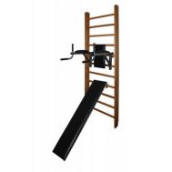 Шведская стенка Бук Стандарт с брусьями-пресс и доской для пресса, фото 1