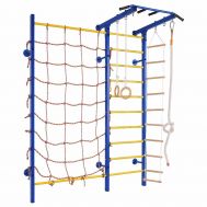 Домашний спортивный комплекс Семейный S, с сетью для лазания и турником, фото 1