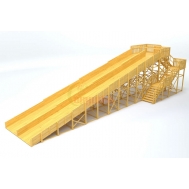 Зимняя горка ЗИМА WOOD-12 Савушка (скат 18 м)