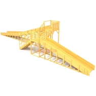 Зимняя горка Савушка ЗИМА WOOD-9/1 (скаты 6 и 12 м, разносторонний)