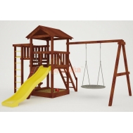 Мастер 3 с качелями Гнездо 1 метр (Махагон)