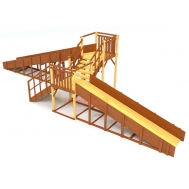 Зимняя горка Савушка ЗИМА 7/1 (скаты 5 и 8 м, разносторонний)