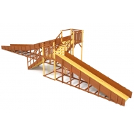 Зимняя горка Савушка ЗИМА 9/1 (скаты 6 и 12 м, разносторонний)