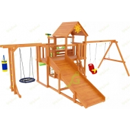 Детская площадка IgraGrad Крафт Pro 4 с зимней горкой