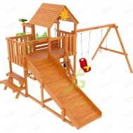 Детская площадка IgraGrad Крафт Pro 3 с зимней горкой