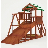 Детская площадка Савушка Мастер 1 (Махагон) 4 сезона