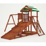 Детская площадка Савушка Мастер 2 (Махагон) 4 сезона