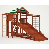 Детская площадка Савушка Мастер 4 (Махагон) 4 сезона