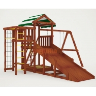 Детская площадка Савушка Мастер 3 (Махагон) 4 сезона