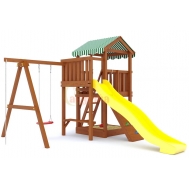 Детская площадка Савушка Мастер 1 Plus (Махагон) (горка 3 метра)