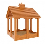 Детская деревянная песочница Замок IgraGrad