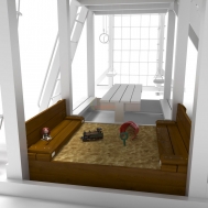 Крышка Большая на песочницу для серии Савушка