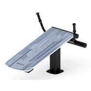 Тренажер уличный ЛАВКА ДЛЯ ПРЕССА (серый) СТ 002-13