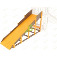 Модуль зимней деревянной горки Snow Fox для Спорт, скат 4 м