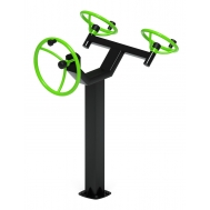 Тренажер уличный РУЛИ (3 руля положение сидя) зеленый СТ 103-12