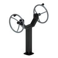 Тренажер уличный РУЛИ (2 руля положение сидя) серый СТ 106-13