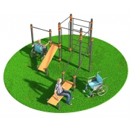 Спортивный комплекс, адаптированный для инвалидов-колясочников СВС-130-М