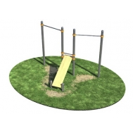 Скамья для пресса с двумя турниками (модерн.) СВС-47-М