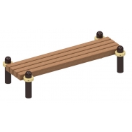 Скамья для отдыха, брус YSK09