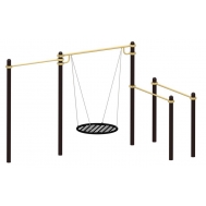 Турник, брусья, качели «гнездо» YSK113