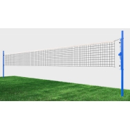 Сетка волейбольная, нить D=3 мм, ПВХ трос D=6 мм с универсальными стойками (03.501)