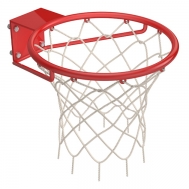 Кольцо баскетбольное № 7, массовое, D=450 мм c сеткой (01.300)
