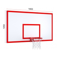 Игровой щит из фанеры на металлическом каркасе с кольцом (на выбор)