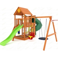 Детская площадка IgraGrad Крафт Pro 3 с трубой мод.2