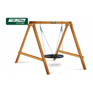 Качели деревянные + гнездо OVAL