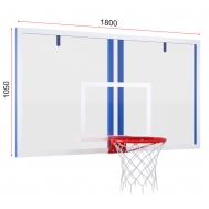 Игровой щит универсальный из оргстекла 10 мм с кольцом (на выбор)