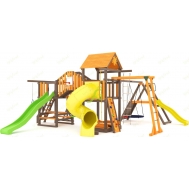 Детская площадка IgraGrad Панда Фани Мостик 2 с трубой