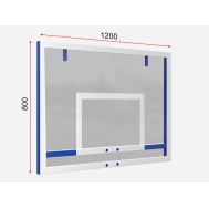 Щит баскетбольный тренировочный (оргстекло 6 мм) (01.202-1)
