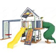 Детская площадка IgraGrad Шато с трубой (Дерево) мод.1, 2