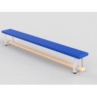 Скамья гимнастическая мягкая с металлическими ножками (04.301.1)