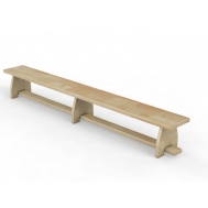 Скамейка гимнастическая с деревянными ножками (04.302.1)