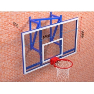 Ферма с игровым щитом из оргстекла 10 мм с регулировкой высоты и массовым кольцом (01.2008)