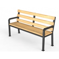 Уличная скамейка со спинкой «Дача» (14.6.600)