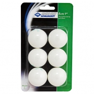Мяч для настольного тенниса Donic-Schildkroet Elite 1, упаковка 6 шт, белый