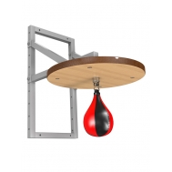 Пневматическая груша для бокса с платформой, кожа (05.106)