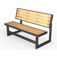 Уличная скамейка со спинкой «Парк» (14.6.700)