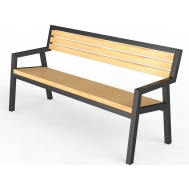 Уличная скамейка со спинкой «Чайка» (14.6.800)