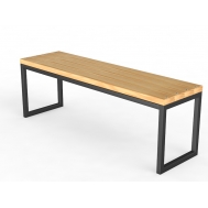 Уличная скамейка без спинки «Прямоугольник» (14.6.200)