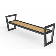 Уличная скамейка без спинки «Трапеция» (14.6.500)
