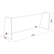 Ворота футбольные с противовесом, разборные (5х2 м) (15.108)